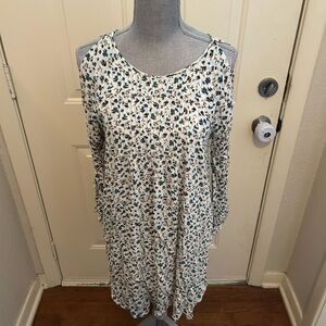Old Navy White and Blue Floral Dress